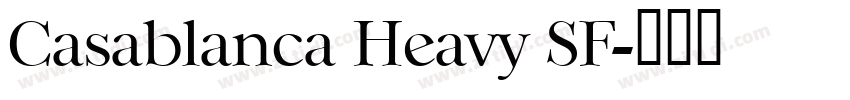 Casablanca Heavy SF字体转换